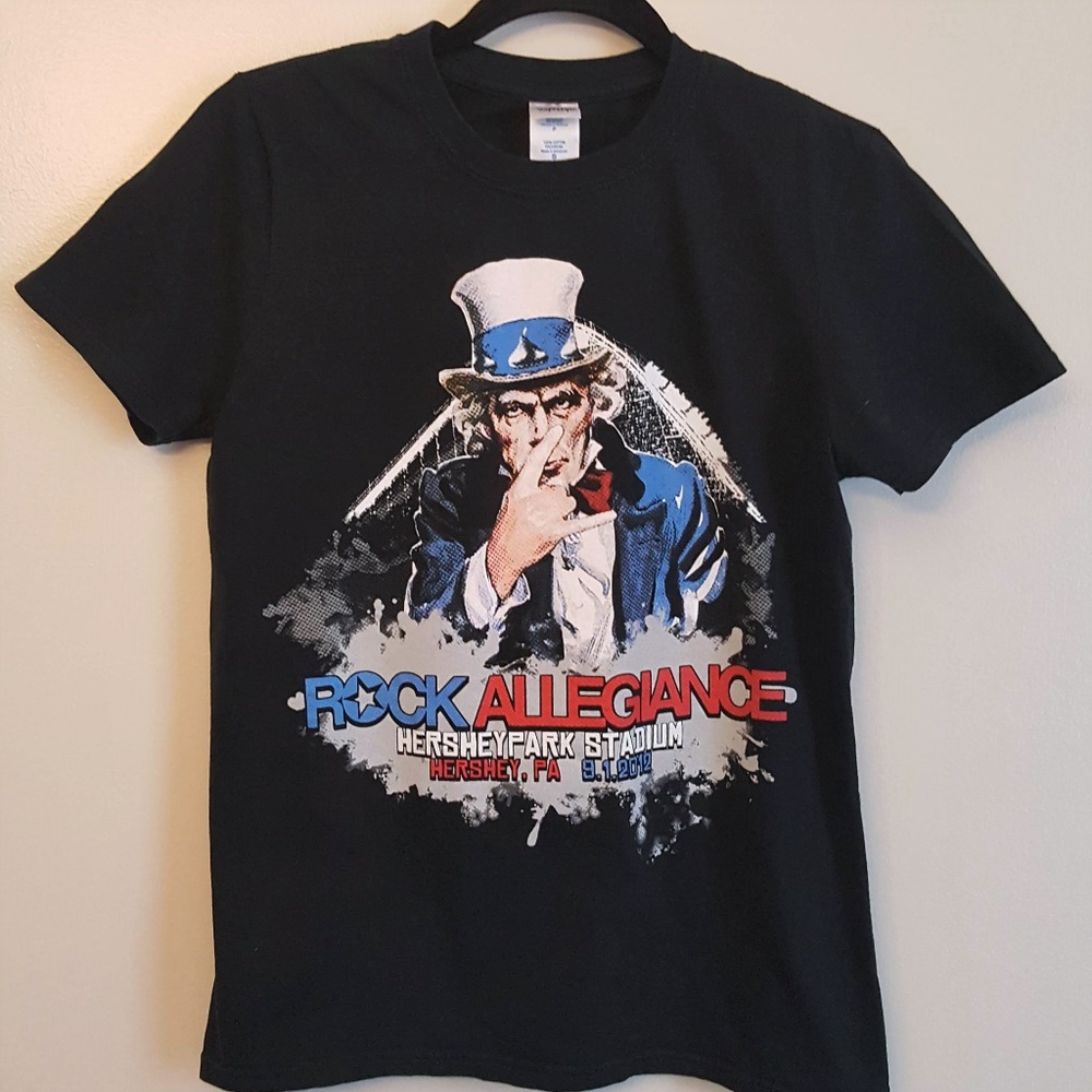 Rock Allegiance Concert Tshirt Hersheypark 2012 S